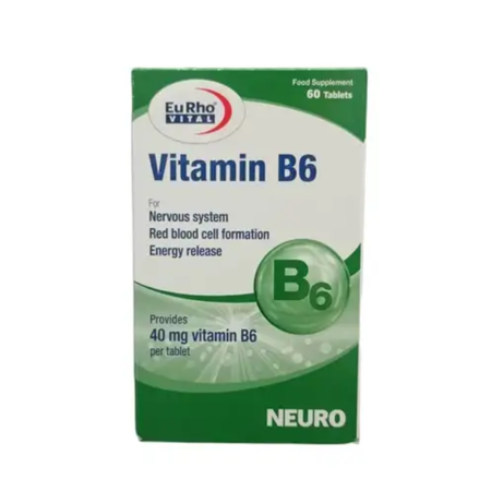 محصول قرص ویتامین ب 6 یوروویتال بسته 60 عددی