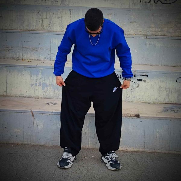 ست دورس کاپلی سهنخ پنبه خارخورده | مدل BASIC آبی و سفید برای زوجها 💙🤍