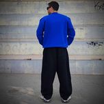 ست دورس کاپلی سهنخ پنبه خارخورده | مدل BASIC آبی و سفید برای زوجها 💙🤍