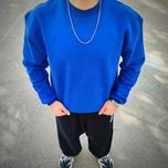 ست دورس کاپلی سهنخ پنبه خارخورده | مدل BASIC آبی و سفید برای زوجها 💙🤍