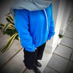 هودی آبی سه‌نخ پنبه‌ای — گرم، خوش‌فرم و مناسب استایل روزمره کد 1131