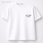 تیشرت سفید باکسی | طراحی مینیمال، مناسب آقایان و خانم‌ها کد 1174