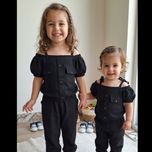 شومیز وشلوارک مشکی دخترانه