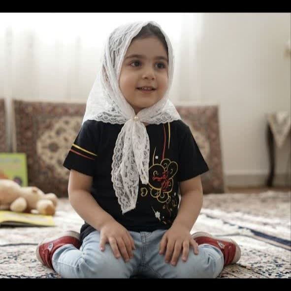 تیشرت مشکی محرمی دخترانه عزیزم رقیه