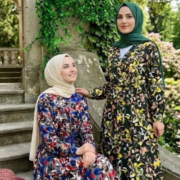 پیراهن شیک ساحلی زنانه یقه هفت