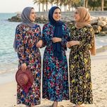 پیراهن شیک ساحلی زنانه یقه هفت