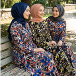 پیراهن ساحلی شیک زنانه یقه گرد طرح گلدار