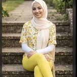 ست شومیز وشلوار شیک زنانه زرد