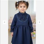 پیراهن شیک دخترانه کمر چیندار