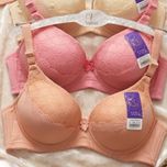 سوتین زنانه اسفنجی صورتی گلبهی سایز65تا85