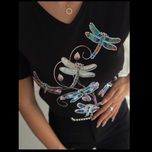 تیشرت ترک لادرا طرح سنجاقک