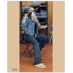 شلوار جین نیم بگ اصل