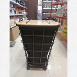 سبد لباس فلزی چهارگوش سایز بزرگ عروس نوین