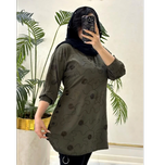 تونیک قلاب دوزی بغل دکمه