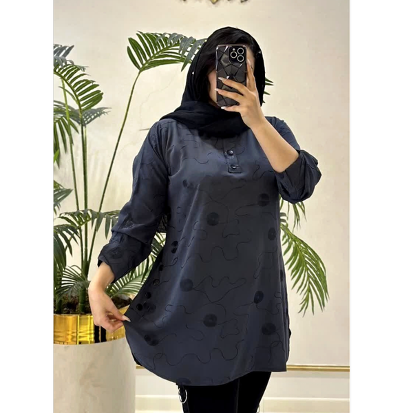 تونیک قلاب دوزی بغل دکمه