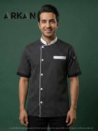 روپوش مدل آراد راه راه مشکی