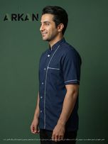 روپوش رستورانی مدل هومن سورمه ای