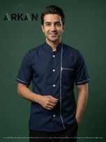 روپوش رستورانی مدل هومن سورمه ای