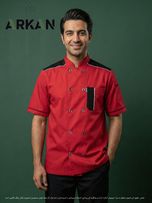 روپوش رستورانی مدل نیما قرمز