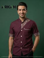 روپوش رستورانی مدل صدرا زرشکی