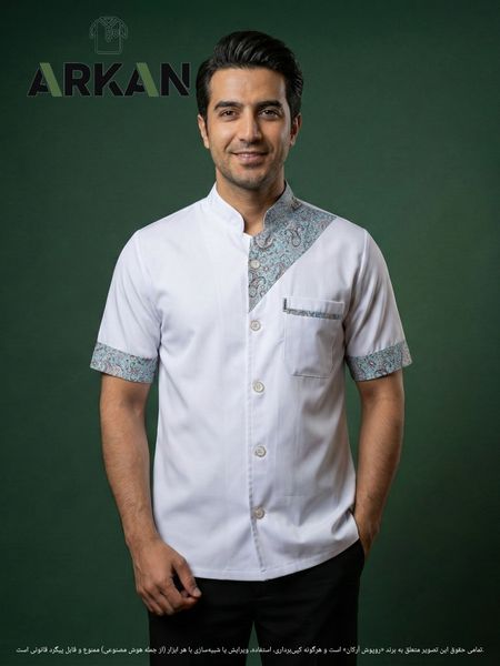 روپوش رستورانی مدل صدرا سفید