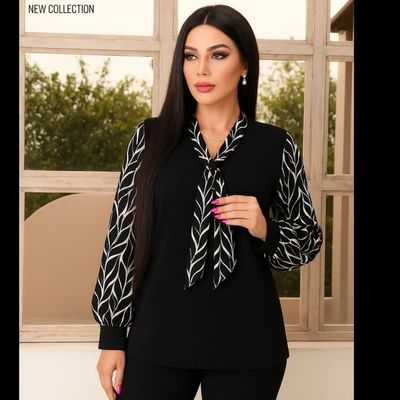 شومیز یقه کراواتی