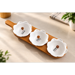 اردوخوری 3 خانه با استند چوبی