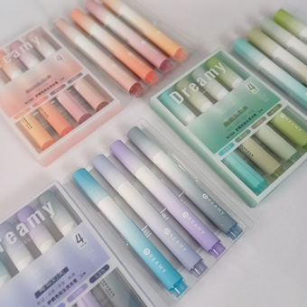 ماژیک علامت گذار پاستلی مدل Dreamy بسته 4 عددی