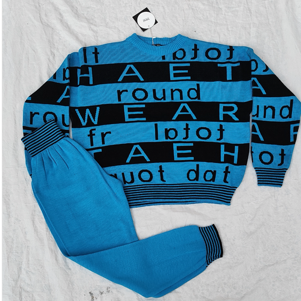 ست پلیور وشلوار بافت وارداتی