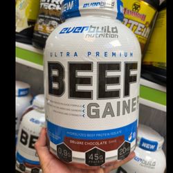 بیف گینر اوربیلد نوتریشن اولترا پریمیوم 2.27 کیلوگرمی | Everbuild Nutrition Ultra Premium Beef Gainer Deluxe Chocolate 2.27 kg