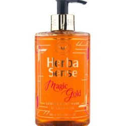 مایع دستشویی آبرسان مرطوب کننده پوست هرباسنس مدل Magic Gold