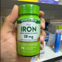 کپسول آهن ' 28 90 نیچرز تروث ’ | Nature’s Truth Nature s Truth Easy Iron 28mg Capsules Nature s Truth