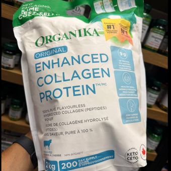 پودر کلاژن 2 ارگانیکا 2000 گرم | Enhanced Collagen Protein 2kg Organika