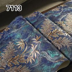 کاغذ دیواری پلوتونیوم طرح شاخ و برگ کد 7113