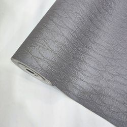 کاغذ دیواری طرح چرم طوسی