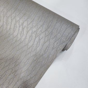 کاغذ دیواری طرح چرم طوسی متمایل به سبز
