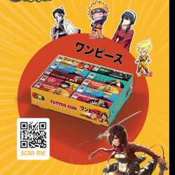 آدامس تتو دار انیمه 20عددی