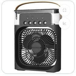 پنکه شارژی مه پاش مدل mini cooling fan RGB