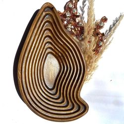 شکلات خوری سنگی طرح چوب