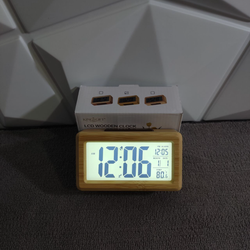 ساعت رومیزی زنگ دار LED با نمایشگر دیجیتال Warm White
