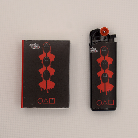 ست فندک و کبریت فانتزی طرح بازی مرکب