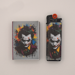 ست فندک و کبریت فانتزی طرح جوکر