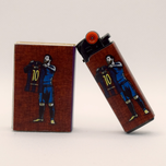 ست فندک و کبریت فانتزی طرح مسی