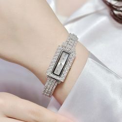 ساعت نقره زنانه جواهری SGS004