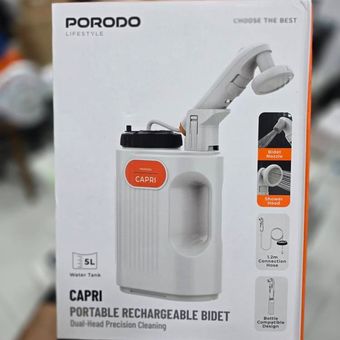 دوش مسافرتی و خودشور شارژی برند Porodo مدل PDLFSTPBSL  مشخصات فنی دستگاه ​ظرفیت باتری: 1600 میلی‌آمپر ساعت ​