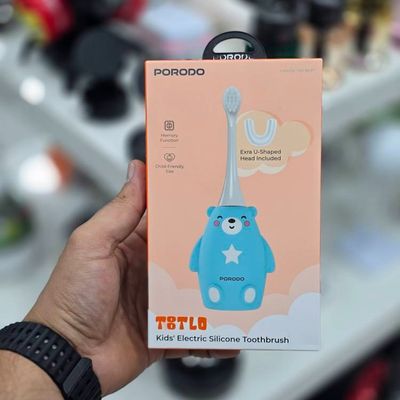مسواک برقی کودکانه Porodo Lifestyle Totlo (مدل PDLFSTZ2U) با طراحی جذاب و فانتزی طرح خرس آبی