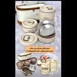 🍱 لانچ باکس استیل چهار ظرف کیف‌دار