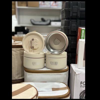 🍱 لانچ باکس استیل چهار ظرف کیف‌دار