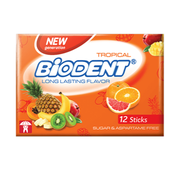 آدامس استوایی رژیمی بایودنت بدونه قند بدونه گلوتن