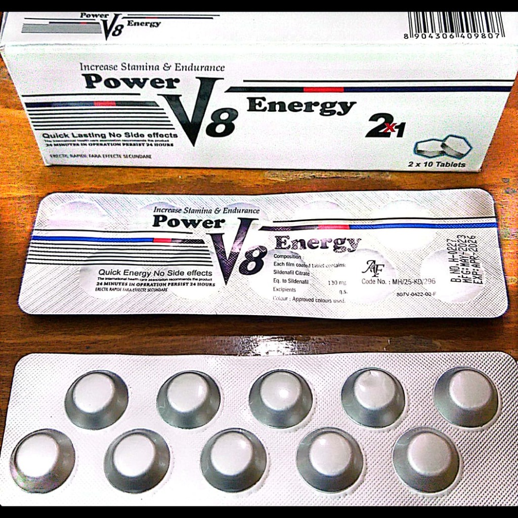 power V8 Energy قرص تاخیری